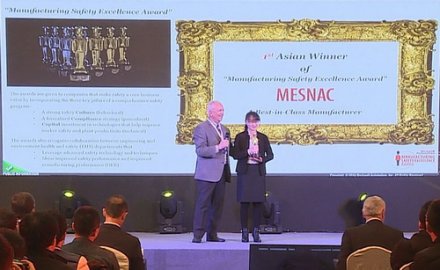 MESNAC Honored with the Global Manufacturing Safety Excellence Award
